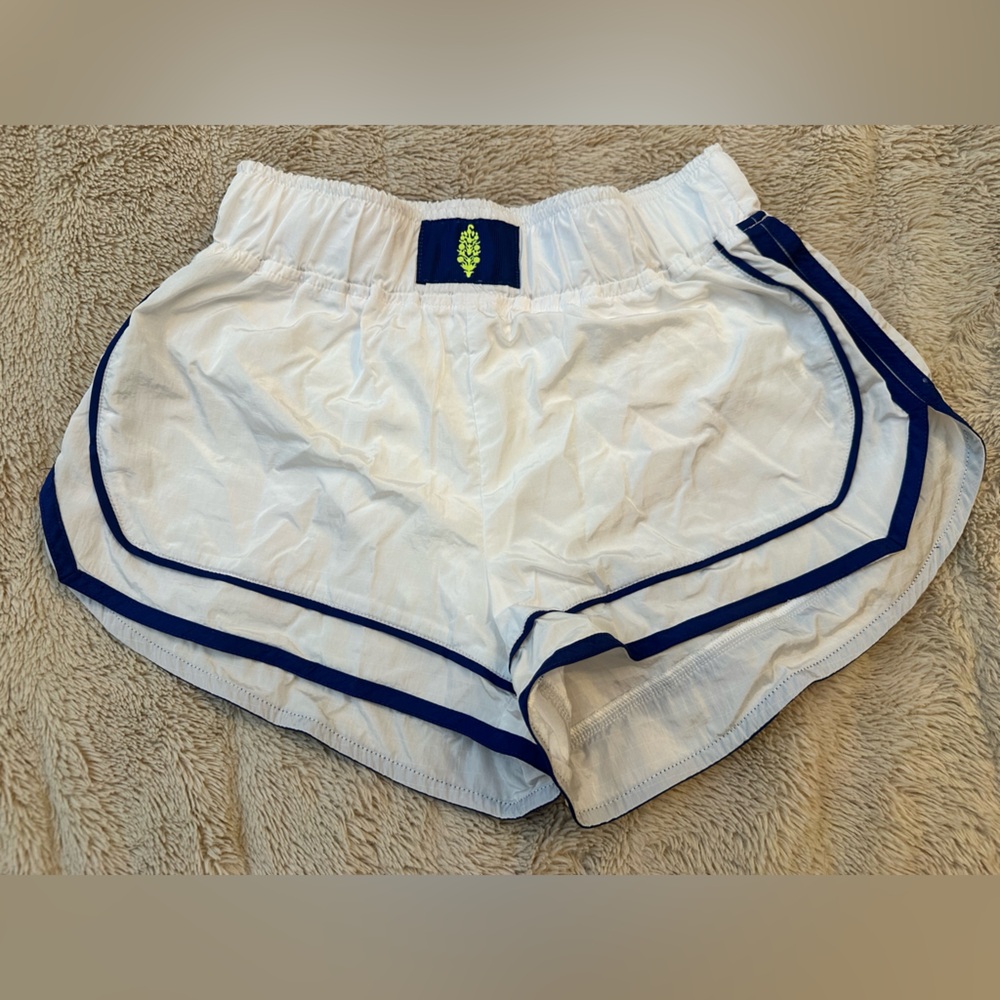 Free people movement shorts, windbreaker/boxer shorts, pink/blue shade, XS